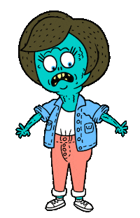 Cartoon Ghost Sticker by Augenblick Studios