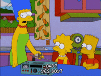 bart simpson radio GIF