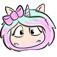 Mina Einhorn Sticker by glitzerimkopf