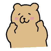 Bear Grimace Sticker by xiuxiubear