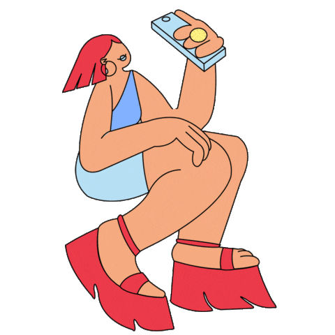 Girl Phone Sticker by Funka Fest Arts Festival