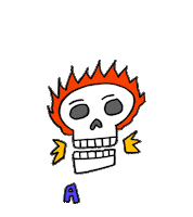TLBB skeleton screaming aaaa tlbb Sticker