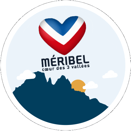 meribel3vallees giphyupload mountain ski skiing Sticker