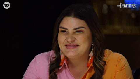Laugh Omg GIF by The Traitors Australia