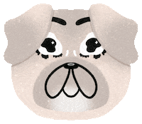 Dog Eyes Sticker by emilietunc