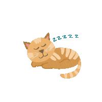 Sleepy Cat Sticker