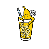 Banana Smoothie Sticker by Bioray-Bionana