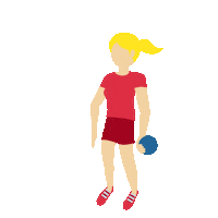 emojivid woman emoji handball playing Sticker