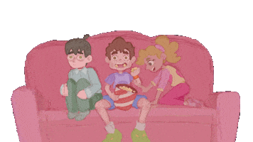 RayWhybee popcorn sketch sofa 2danimation Sticker
