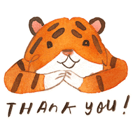 Thanks Love Sticker by Book of Lai