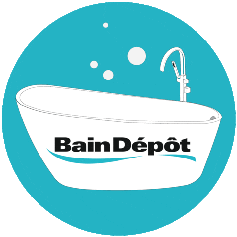 baindepot bathtub tub bain bubblebath Sticker
