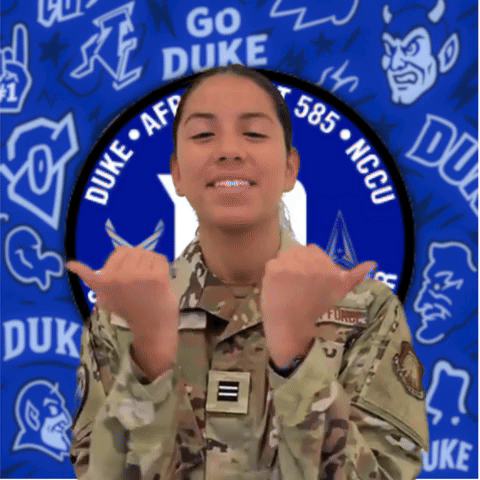 DukeAFROTC giphyupload military duke durham GIF
