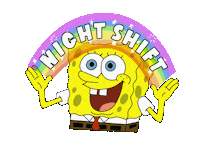 Night Shift Spongebob Sticker