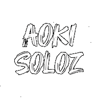 AOKi_SOlozz logo aoki aokisoloz aokitag Sticker