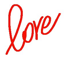 I Love You Heart Sticker by Andrea Scarpin