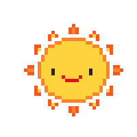 Pixel Summer Sticker
