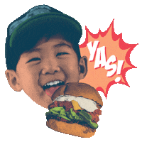 Happy Neon Sticker by Burger Burger