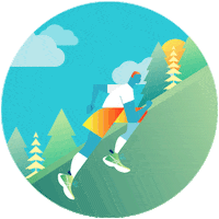 Run Running Sticker by ASICS