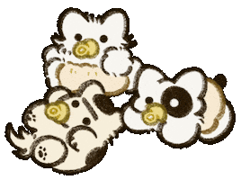 nuinoi baby ねこ 猫 犬 Sticker