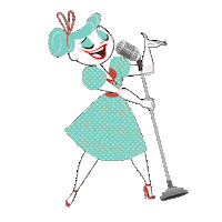Jazz Singer Sticker