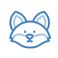 Agathum cat fox animal agathum Sticker