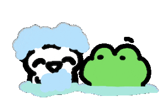 Shower Frogman Sticker by Annafish