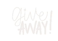 Giveaway Blanco Sticker by Amiletters