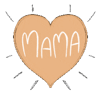 Ivonne_Rode love heart i love you mama Sticker