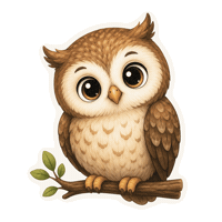 studiocrealino fall autumn owl autumn vibes Sticker