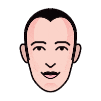 Wink Kiss Sticker by Karim Rashid