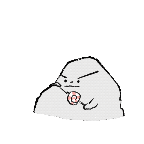 bokjanggun giphyupload candy stone 사탕 Sticker