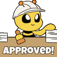Bee Yes Sticker by Christophers Genie