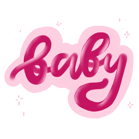 Pink Baby Sticker