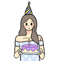 Birthday Cake Love Sticker