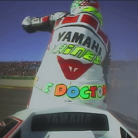 Valentino Rossi Smoke GIF by MotoGP