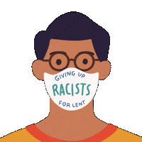 Give Up Mask Sticker by INTO ACTION