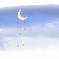 JustHave2dFun animation blue stars moon GIF
