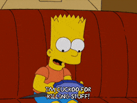 happy bart simpson GIF
