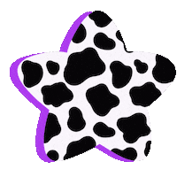 Star Cow Sticker