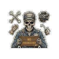 Skull Empezar Sticker