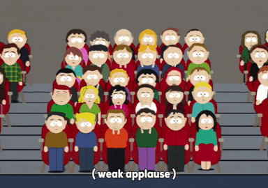 crowd applause GIF by South Park 