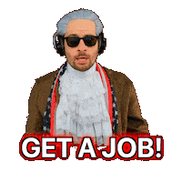 Get A Job Sticker