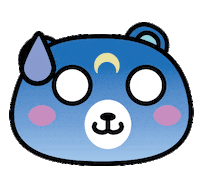 Shocked Moon Sticker