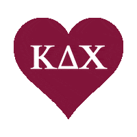 Heart Love Sticker by Kappa Delta Chi