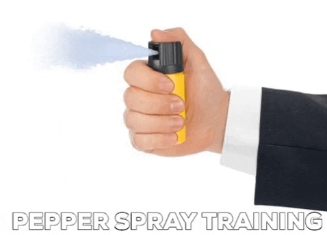 patrickdavicksrt giphygifmaker pepper spray training GIF