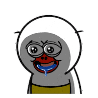 Drooling Ecstasy Sticker by kwaesam