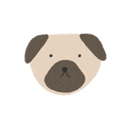 i love you dog Sticker by Patricia Tjandra