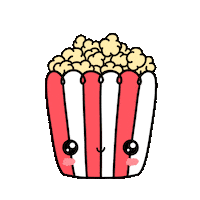 Pop Corn Sticker by Capivarinha