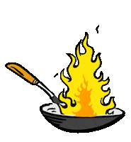 On Fire Cooking Sticker by Boat Noodle Malaysia