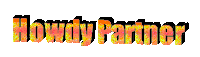 howdy partner text-test Sticker